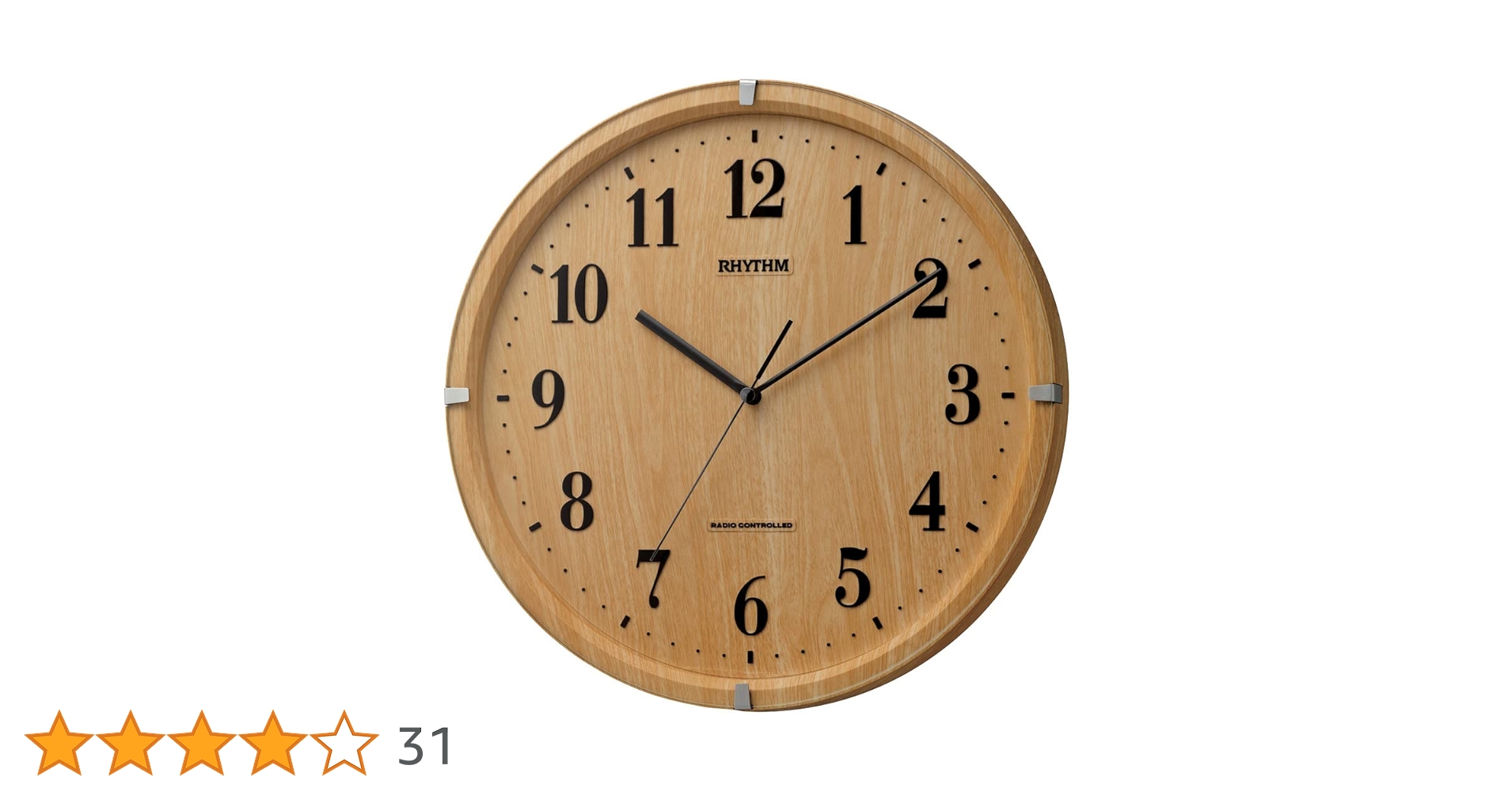 電波掛け時計 茶色象嵌仕上 8MY521SR06 リズム時計 アマービレM521 電波掛け時計 茶色象嵌仕上 8MY521SR06 リズム時計 アマービレ